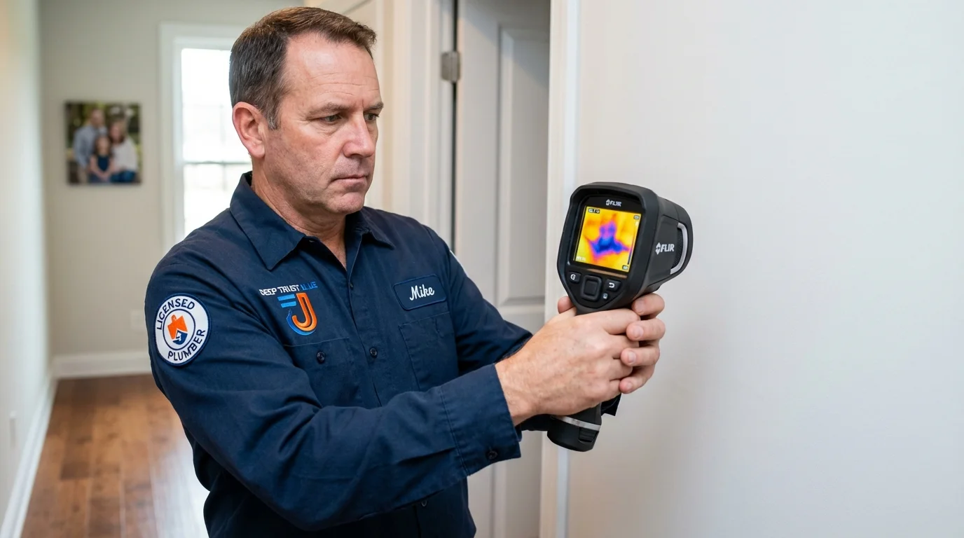 Thermal imaging leak detection by Johns Plumbing LLC in White Pine